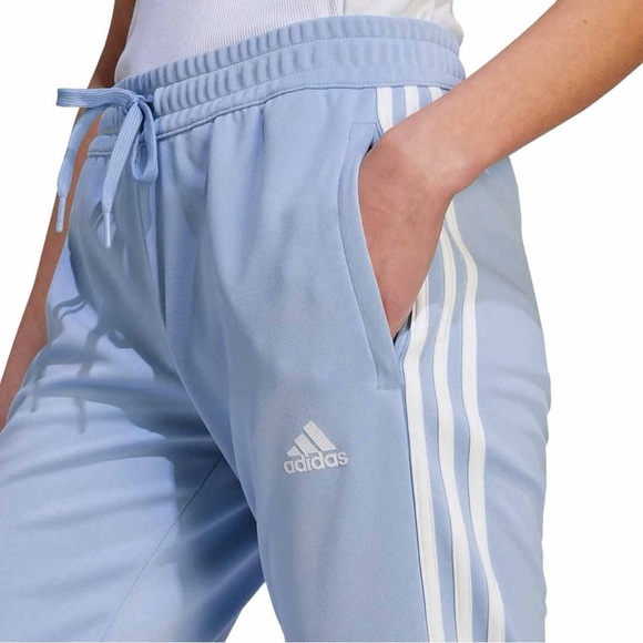 Adidas| 3-Stripes Sereno Light Blue Casual Athletic Track Pants Sz S - Picture 1 of 5